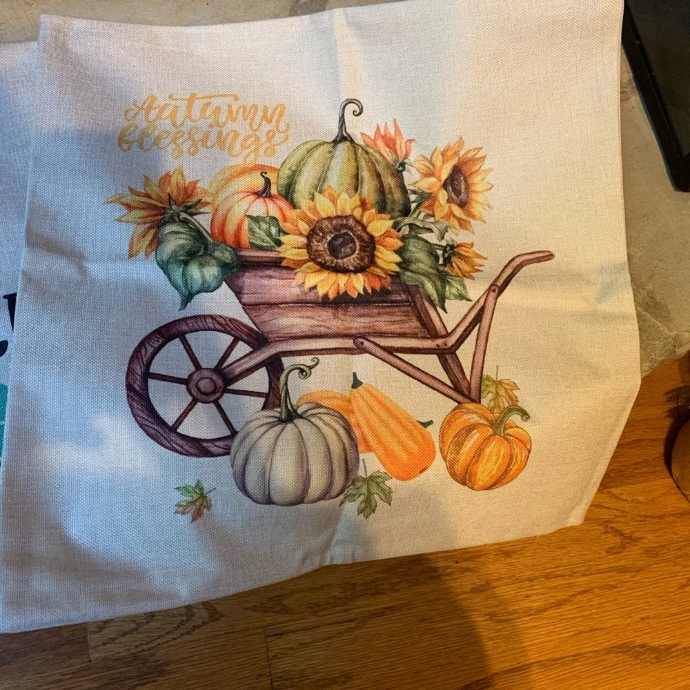 Fall Decorative Canvas Pillow Covers